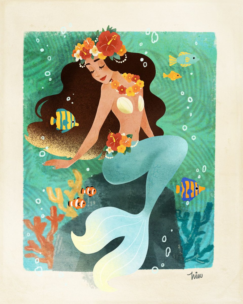 5月はD絵全然かけなかったけどオリジナルで人魚ばっか描いてた。良い息抜きでした🐠 