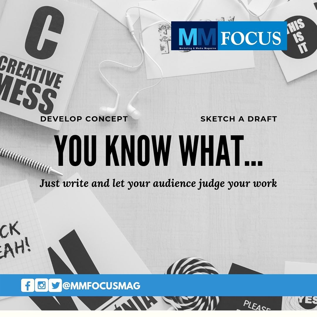 MMFocusMag's tweet image. Over thinking it spoils the fun in creating!
As many that comes to mind; just write!

#copywriting #media #marketingdigital