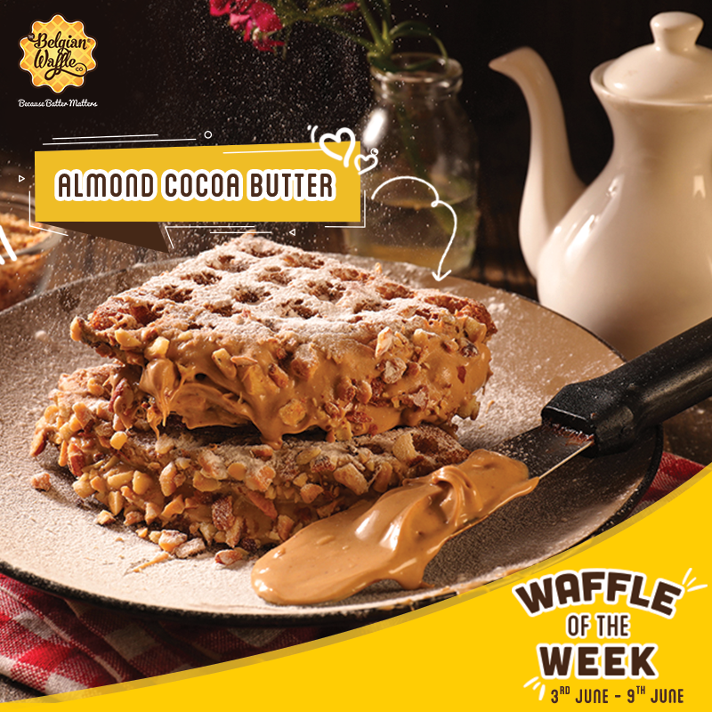belgianwaffleco's tweet photo. Waffles so delicious you had die for 🥰
Cocoa Butter spread clubbed with roasted almonds served inside hot and crispy waffle.
Grab our Waffle of the Week- Almond Cocoa Butter only at Rs. 110/-
Offer Validity: 3rd June to 9th June
#AlmondCocoaButter #WaffleOfTheWeek #BWC https://t.co/Pj4ZAAU8HP