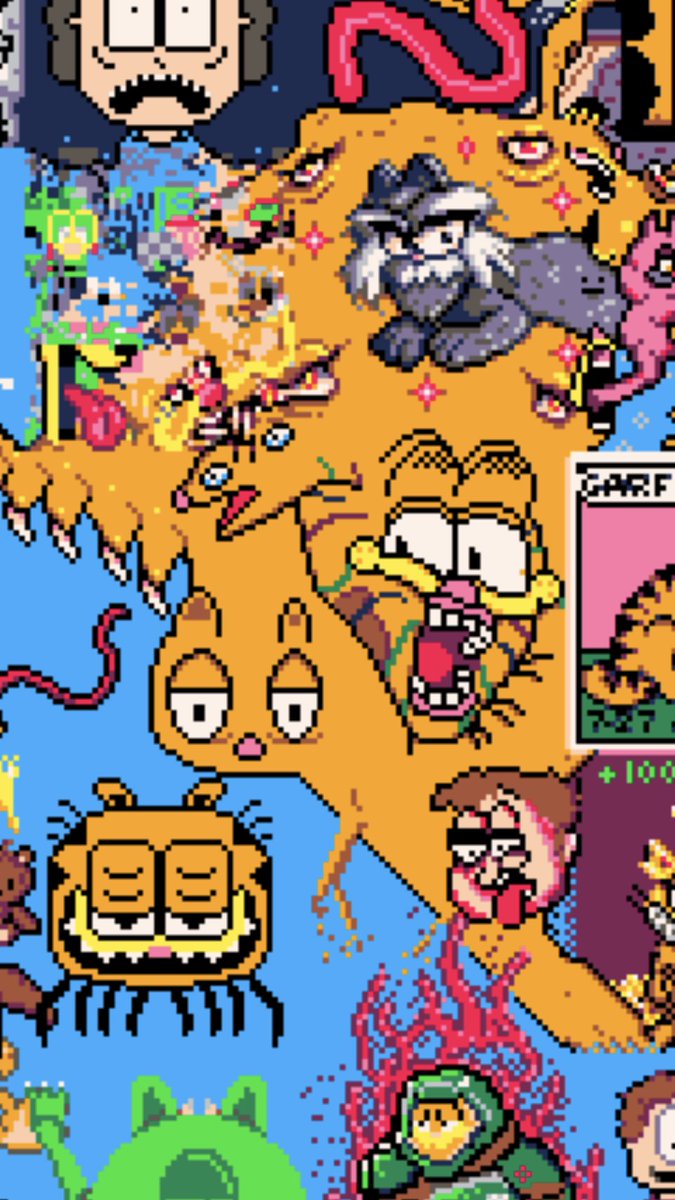 Lumpy on Twitter: "Lumpy Weekly 42 Theme: Garfield Color Palette: PICO ...