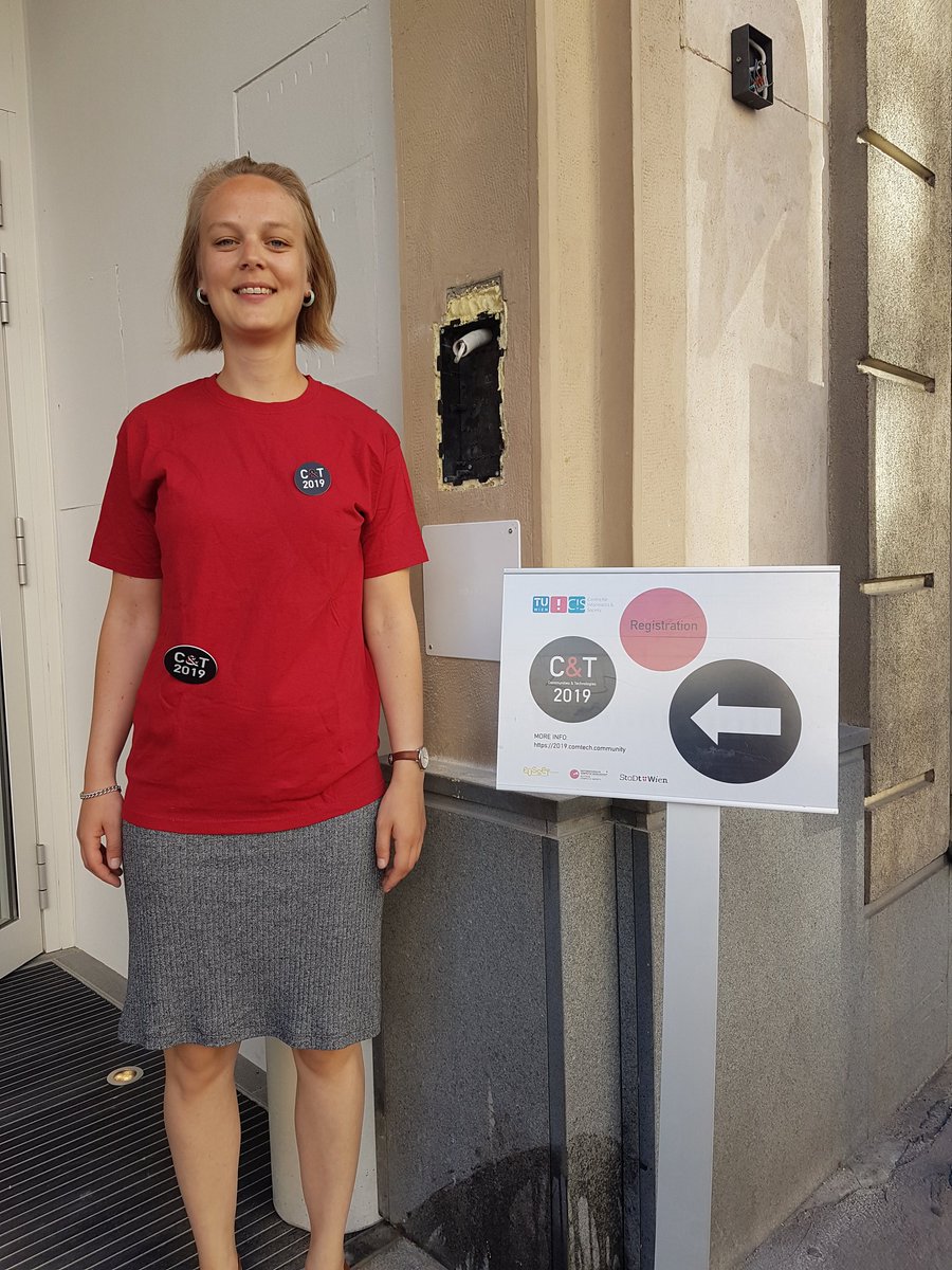 janislena's tweet image. Going to #comtech2019 and are not familiar with the maze of TU Wien?Look out for our friendly SVs in red t-shirts who are happy to point you in the right direction!