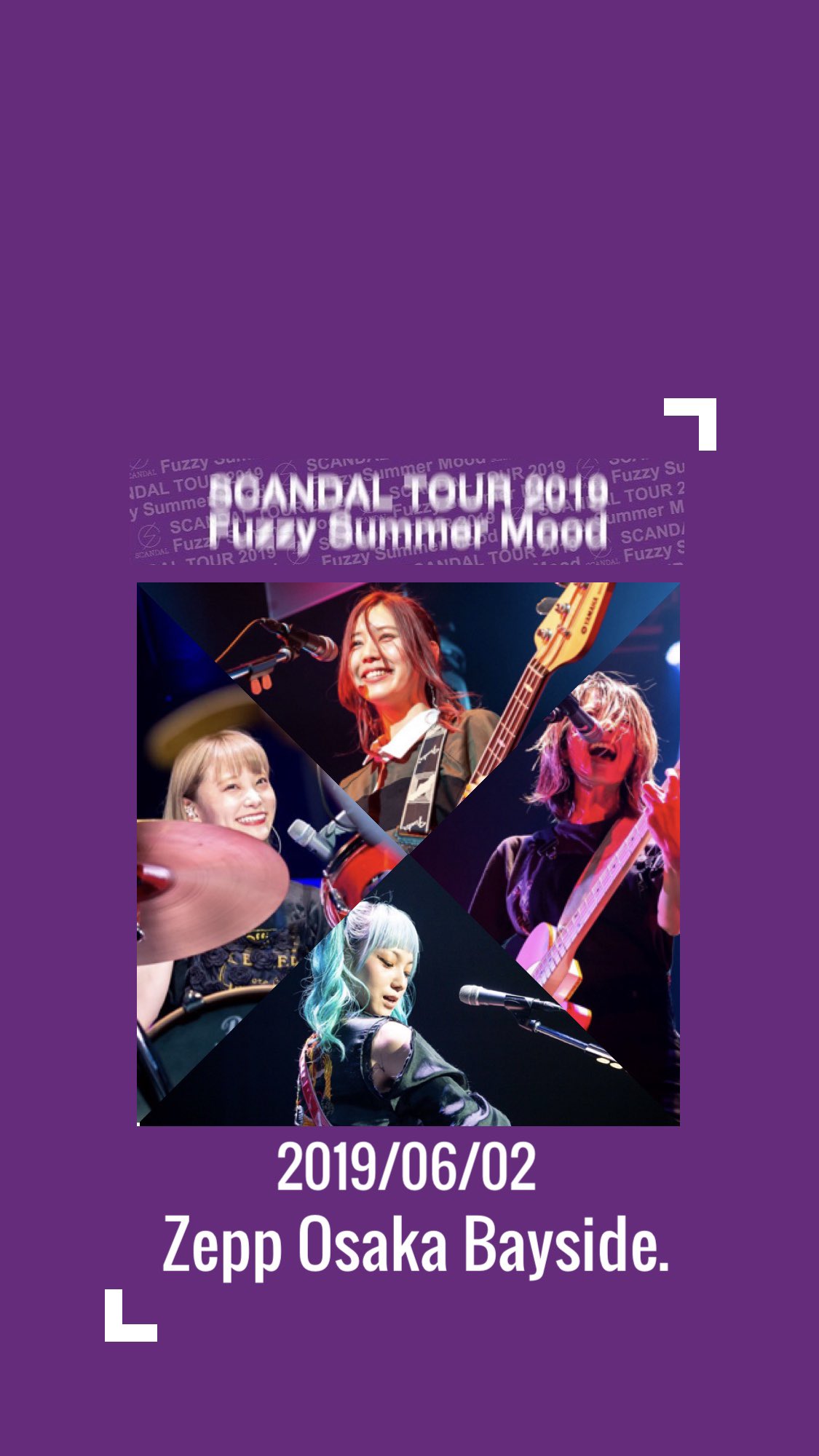 ゆか Scandal壁紙rt垢 Scandal Fuzzy Summer Mood Zepp Osaka Basyside 6 2 衣装も変えてくる感じ素敵 Scandal Fsm Scandal いいなと思ったらrt