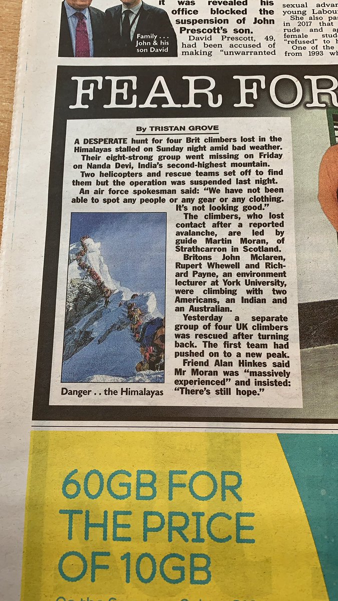 DanRussellWood's tweet photo. @TheSun sad to see a newspaper who normally is so willing to support our veterans that youβve used this photo taken by former Gurkha and SBS operative @nimsdai and not even credited him, https://t.co/d8zIpP0yHy and maybe a nice donation to say sorry and thank you.
#follownims https://t.co/qdHTIuV7oo