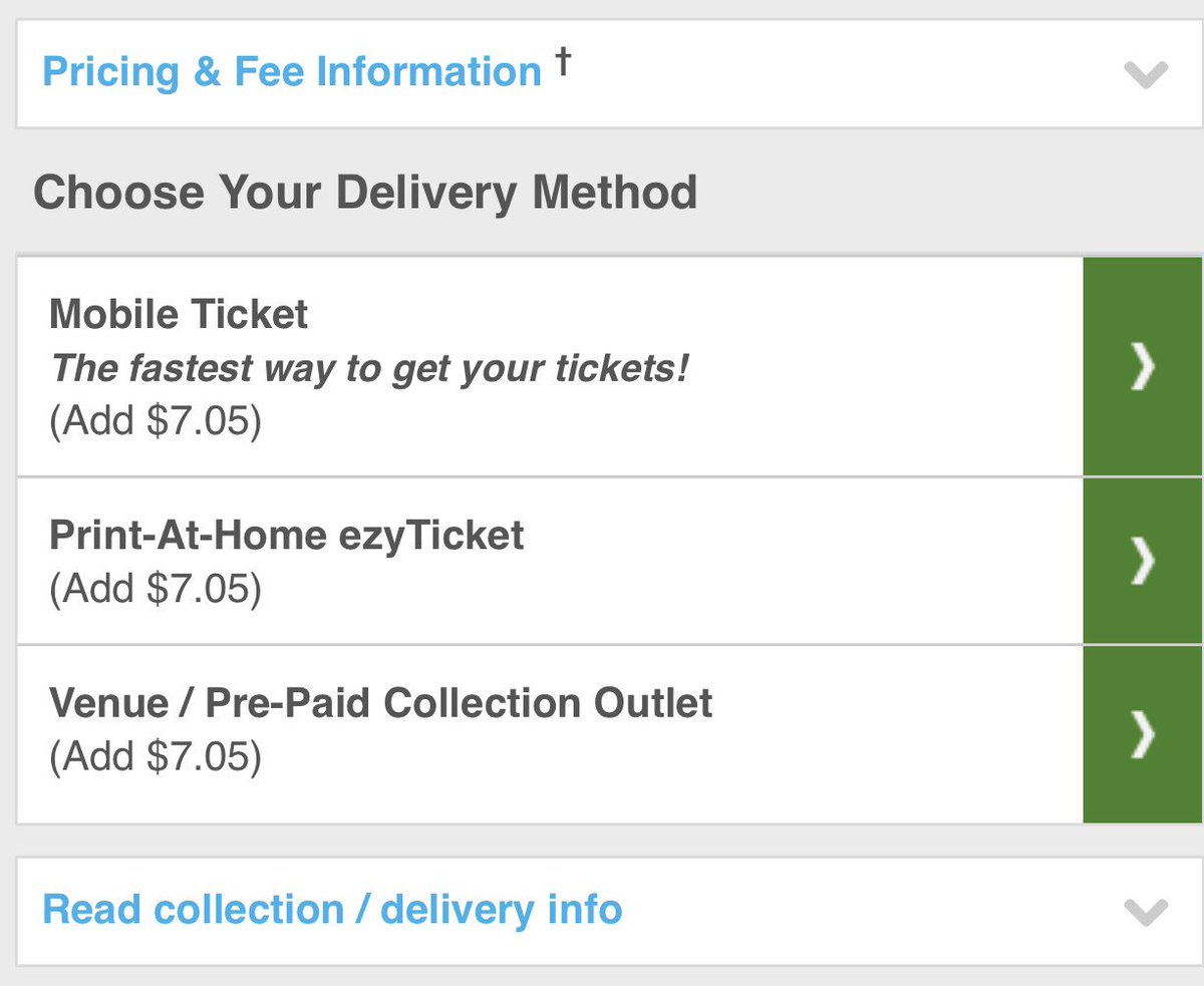 Hey <a href="/Ticketek_AU/">Ticketek Australia</a> can you explain why you have a $7.05 charge for getting tickets to your events? Particularly online methods.
