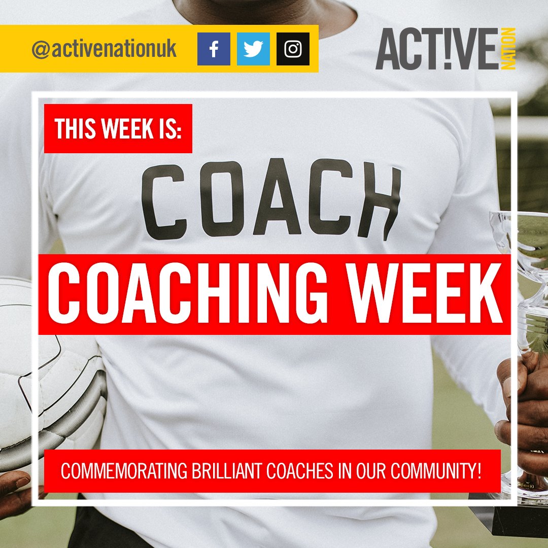ActiveNationUK's tweet photo. #CoachingWeek2019 is taking place and we want to take today to commemorate the brilliant roles that coaches play in our community!
Have you had a coach that’s inspired you? 🏋
#coachingweek2019 #motivation #getinspired #coach #trainer #coaching #community #fitness #healthy https://t.co/K9QdGNgTEd