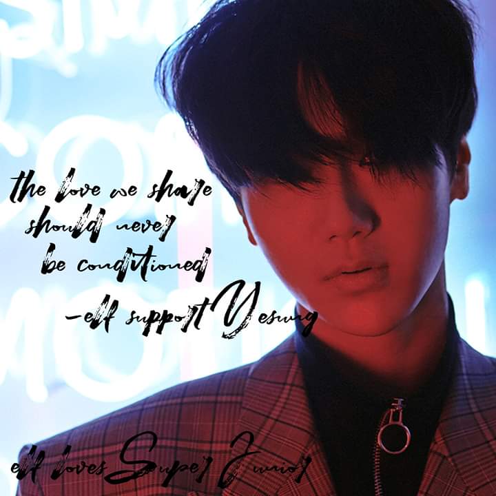 Nerik157's tweet photo. @shfly3424 
💙💙💙💙💙💙💙#Yesung
The love we share should never be conditioned. #ELFsupportYesung #ELFlovesSuperJunior https://t.co/k9SeqxeEq6