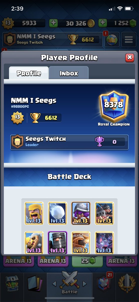 Seegs4TTV's tweet photo. 6600 + ✔️, thanks for everybody in the stream who helped support the push! Two big clash accomplishments in one day! #flyingmachineop #laddergrind https://t.co/UaoGuP09u4