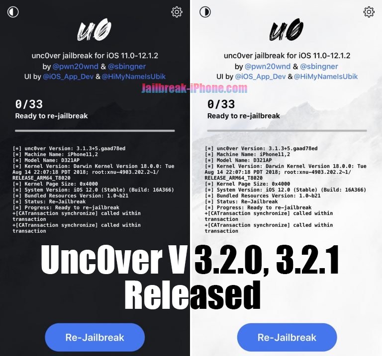 Unc0ver V3.2.0, 3.2.1 Download Released | 📱Redesigned UI, 🌗Dark Mode🌗, and Stability Improvements📱
jailbreak-iphone.com/unc0ver-v3-2-0…