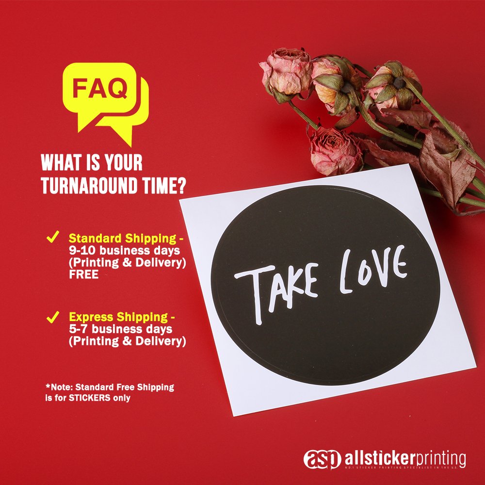 AllStickerPrint's tweet image. Today&apos;s #FAQMonday! 👇⁣

Q: What is your turnaround time? Kindly please read the answers below! Hope this helps 🥰

#QuestionandAnswer #FAQ #MondayThoughts #Shipping #Delivery #Printing #Stickers #CustomStickers #Label #Branding #Services #Graphic #Design #Business #USA