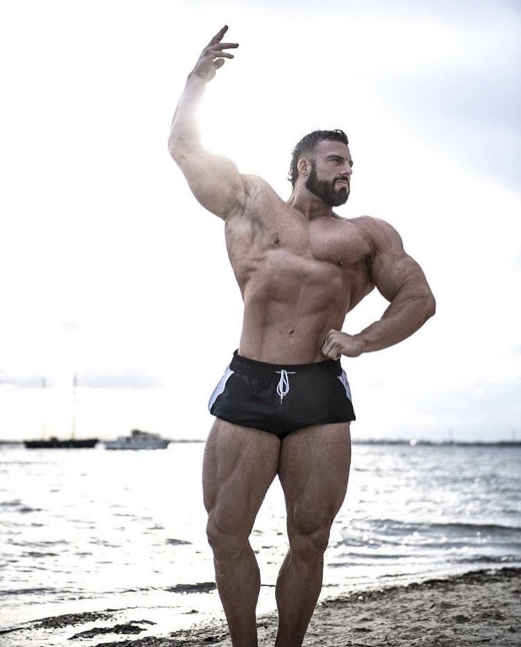 “Bodybuilders Outdoors, Day 3: Adam Rochester #bodybuilding #muscle” .