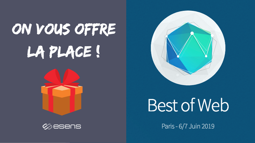 EsensConsulting's tweet photo. 🎁 CONCOURS #ESENS ! 

Tentez de gagner votre place pour la @bestofwebconf, la conf qui réunit les meilleurs meetups #web parisiens le 7 juin ! 😎

Pour participer :
🚀 Suivre @EsensConsulting
❤️ Liker ce tweet
📣 Repartager ce tweet  

Best of luck ! 🍀
https://t.co/raTTG7jbzP https://t.co/F4NL0kCfRW