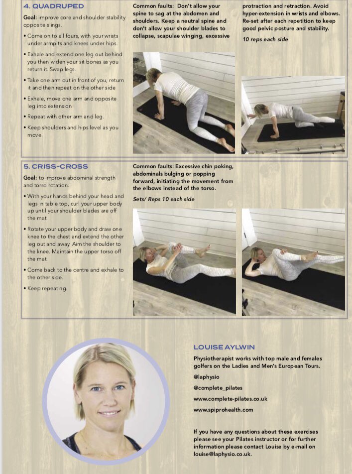 LA_physio's tweet image. Pilates for golf @LETgolf digitial version cloud.3dissue.com/176015/176401/…⛳️🏌️‍♀️ on sale now!