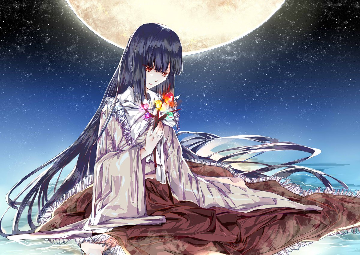 はつみみon Twitter 蓬莱山輝夜 東方project 之前居然把名字打错了 好好笑