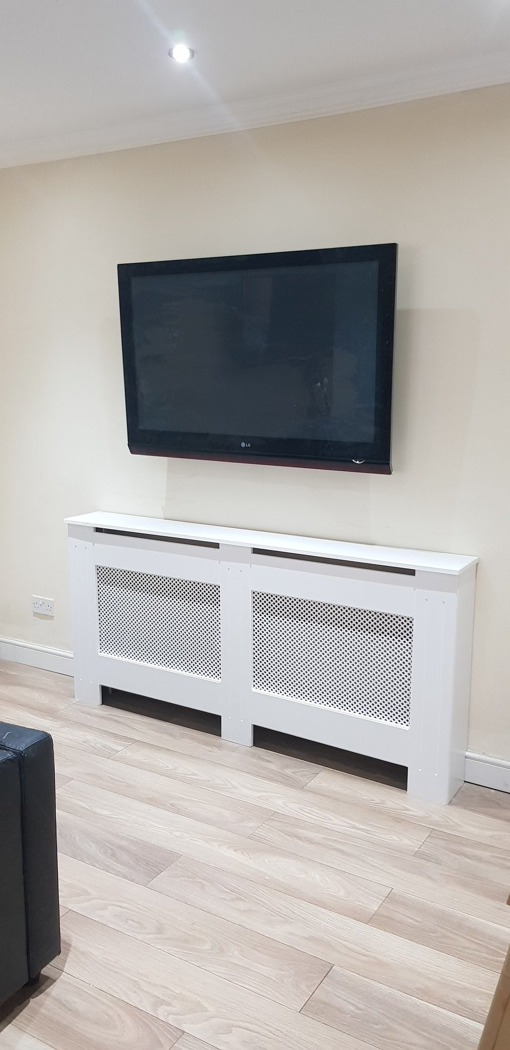 Radiator cover 2024 tv stand