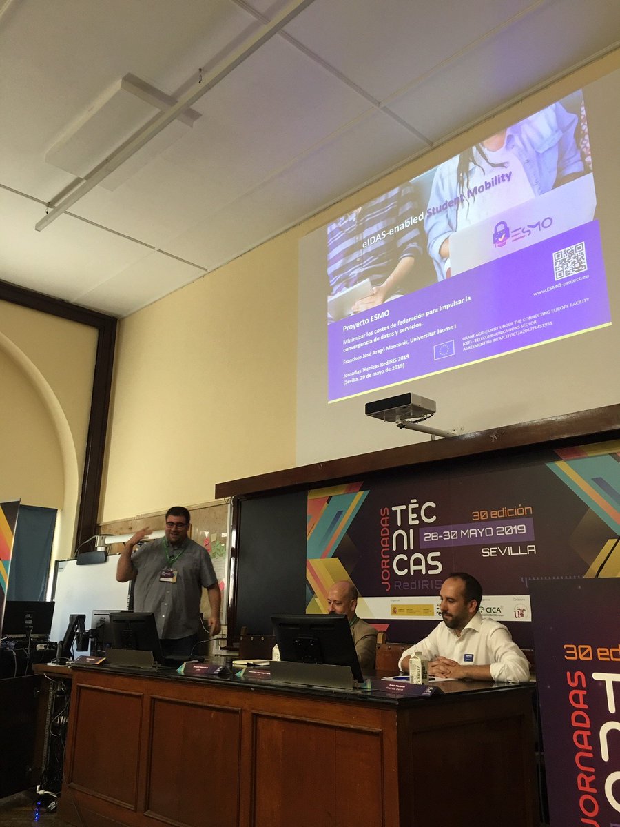 <a href="/CefEsmo/">ESMO Project</a> results were presented to the Spanish Higher Education and Research IT community on the RedIRIS JT19 congress in <a href="/unisevilla/">Universidad de Sevilla</a> THANK YOUUU!
esmo-project.eu