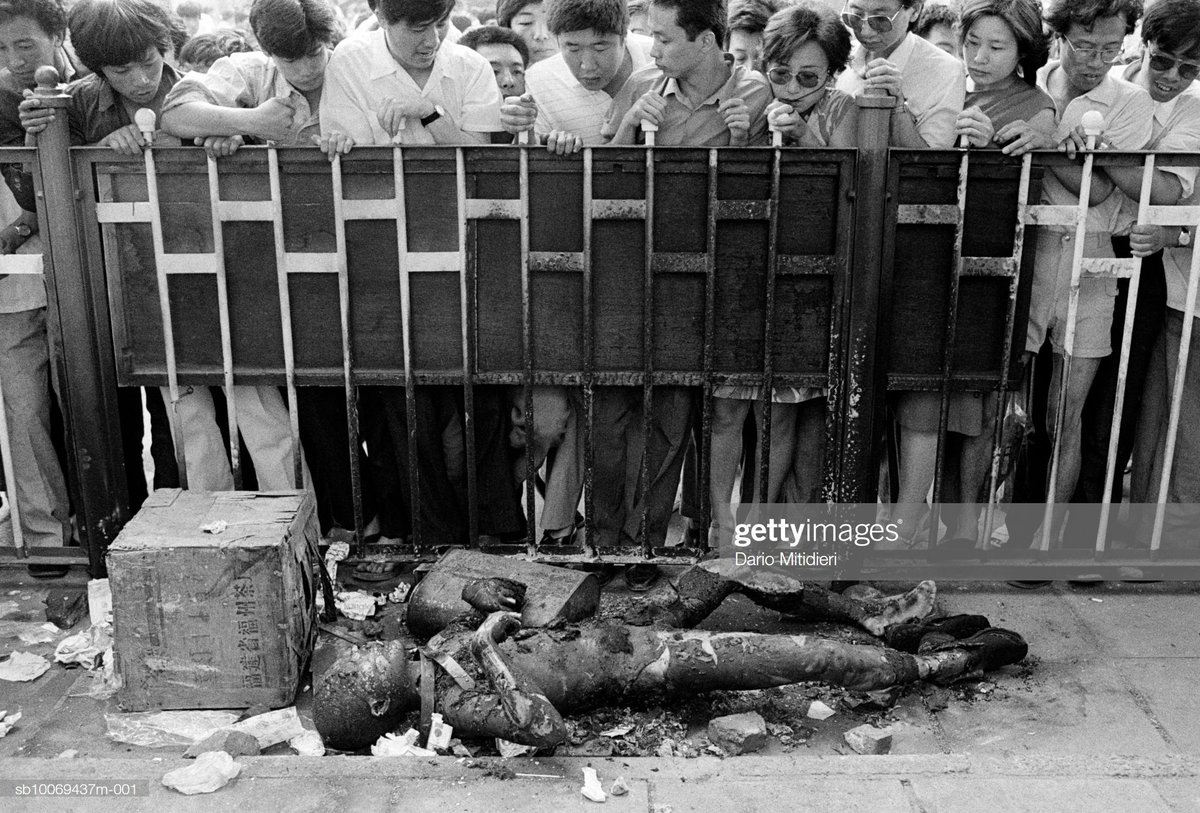 'the crowds attacked the buses as they entered Beijing, incinerating dozens of soldiers inside, and only then did the shooting begin.' (and NOT in Tiananmen Square)