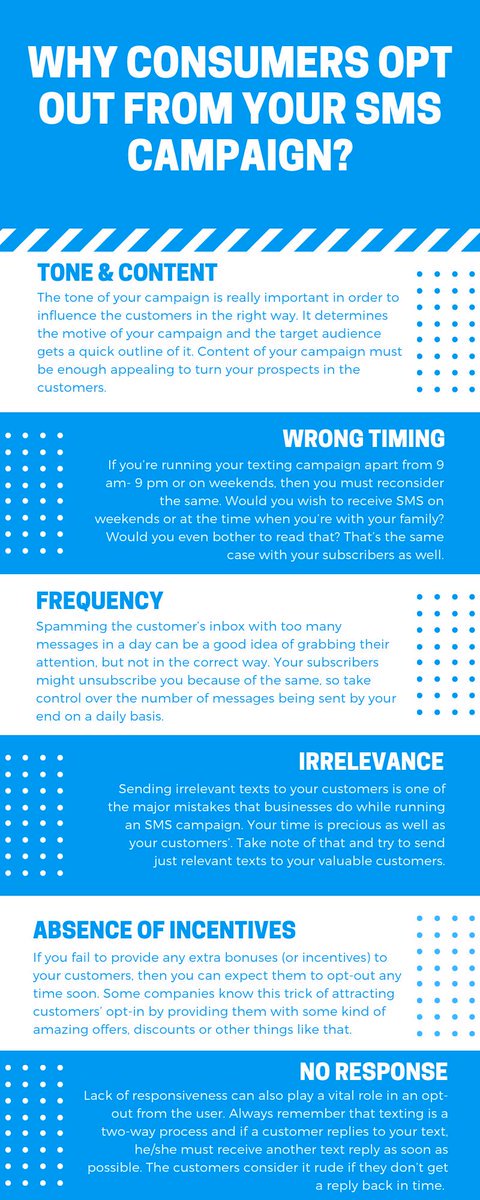 360SMSApp's tweet photo. There are several mistakes done while #marketing the respective campaign which leads to the lack of expected results. Try to manage the following mentioned points to run a successful #SMSMarketingCampaign @ https://t.co/kW0OLNSV4J
#SMSCampaign #360SMSApp #MessagingExperts https://t.co/EGZKnHdpxX