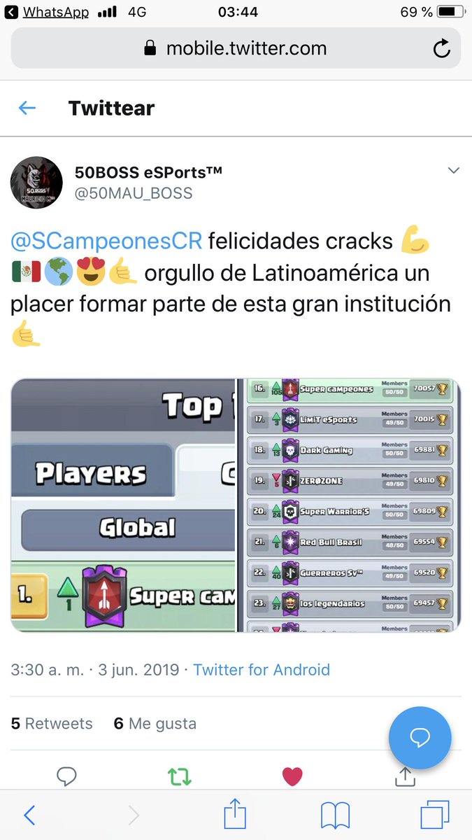 Un grande reconociendo nuestro trabajo -