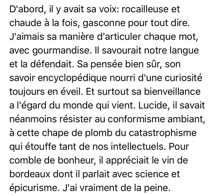 Retrouvez mon texte suite à la disparition de Michel Serres.