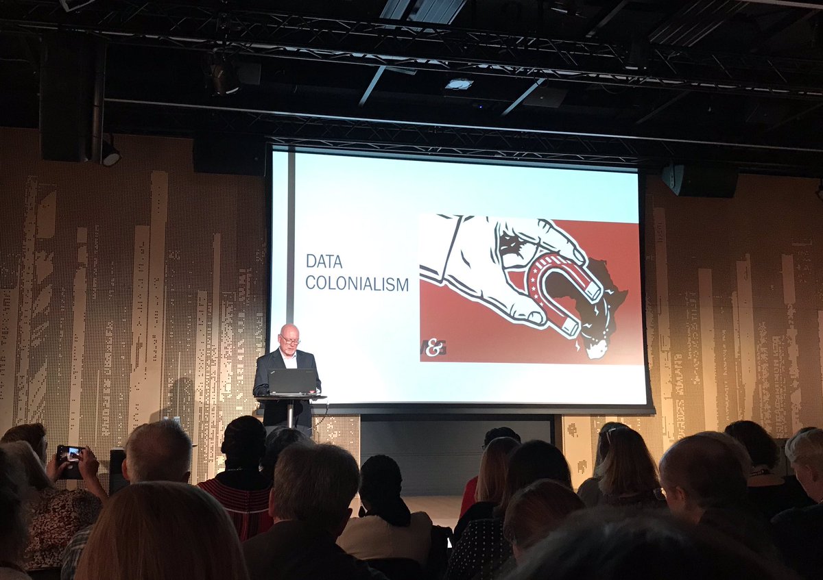 LesneskiTraci's tweet image. @hwasser on #datacolonialism: normalizing the exploitation of humans through data
 #NextLibrary2019