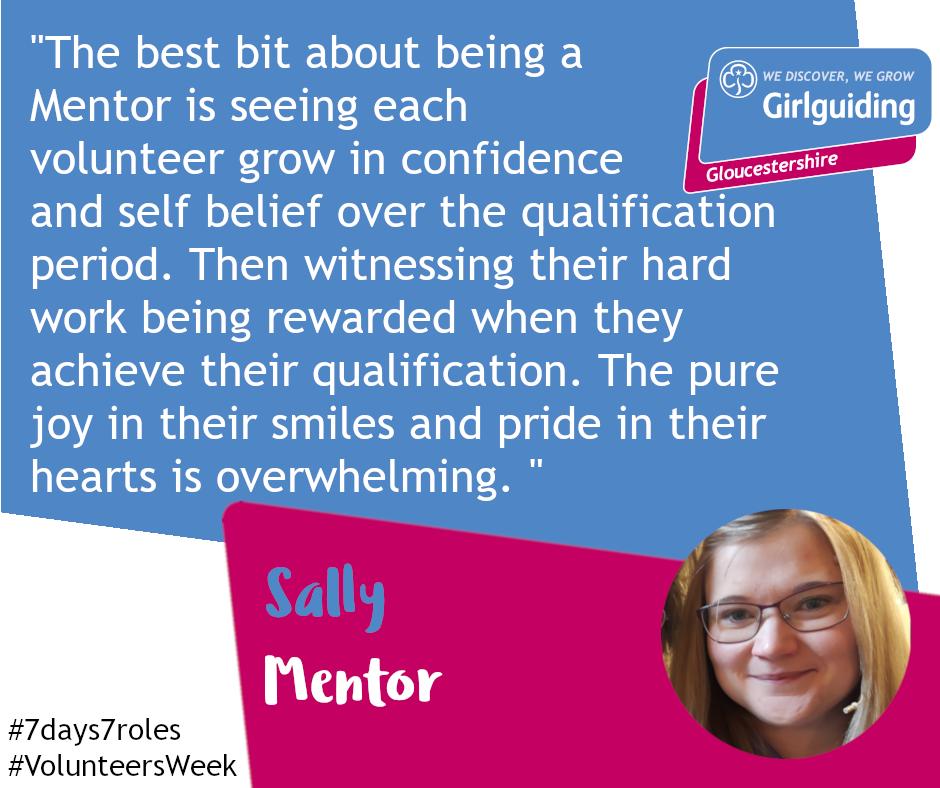 GirlguidingGlos's tweet photo. Sally is a Mentor to new Leaders in Training working on their Leadership Qualification. She’s an important part of the support new Leaders receive when they start their journey with us.  #7days7roles #VolunteersWeek https://t.co/qnAmAeYDi8