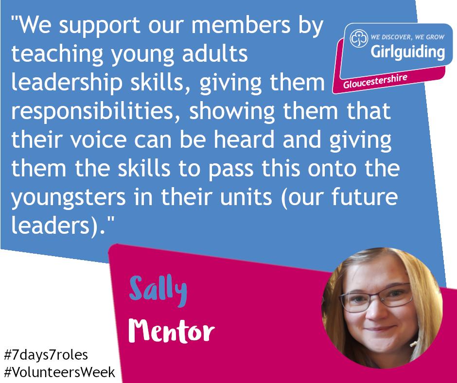 GirlguidingGlos's tweet photo. Sally is a Mentor to new Leaders in Training working on their Leadership Qualification. She’s an important part of the support new Leaders receive when they start their journey with us.  #7days7roles #VolunteersWeek https://t.co/qnAmAeYDi8