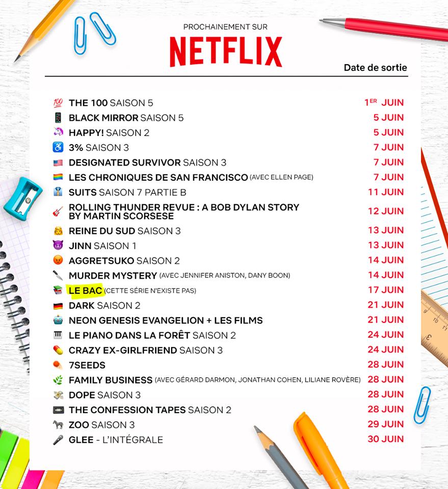 Spotern's tweet photo. 💰 #Spotern t'offre 50€ ! 💰

On remet ça ! Challenge sur les nouveautés @NetflixFR du mois de Juin (voir le programme en image) ouvert à tous avec 50€ à la clé !

Pour en savoir + : 
▶️ https://t.co/ehoK7ptxAL

N'hésites pas à RT et si tu as des questions, on est là ! https://t.co/qTcXI7vPPK