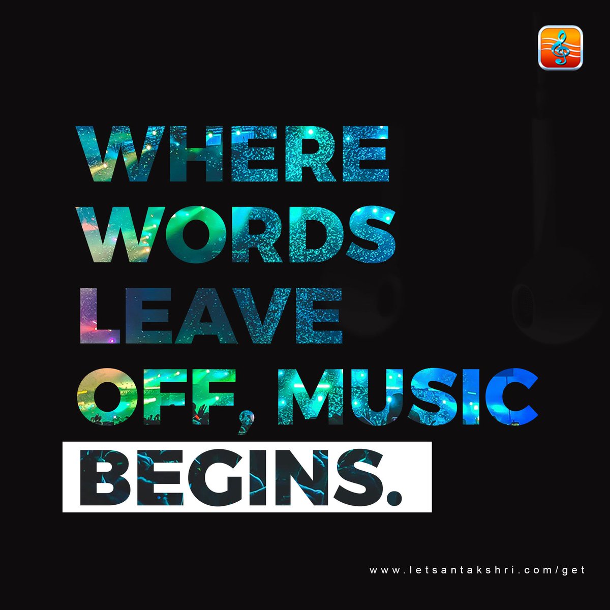 Where words leave off, Music Begins.
.
.
#Music #Bollywood #Songs #enjoy #Dance #life #installapp #download #new #newsongs #musiclover 
#LetsAntakshri
.
Download the app now: 
iOS - apple.co/2JA0DvX 
Android - bit.ly/2JB6SzF