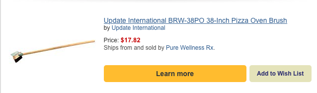 GodFadr's tweet photo. So, Amazon sent me an email recommending a 38" Pizza Oven Brush. I almost ordered it when I realized I don't have a pizza oven. Nice try Amazon, nice try. #IWinThisRound https://t.co/5CGZ6nIgR0
