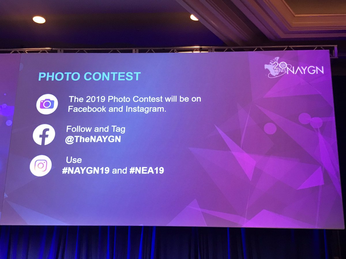 NAYGN / NEA Conference has started! Follow us on these social media platforms and share your experiences using #NAYGN19 or #NEA19