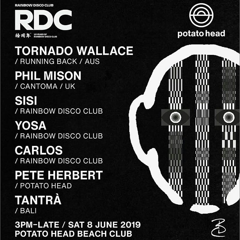 Rainbow Disco Club is coming your way to #Bali! Check out the poster below and head out to <a href="/potatoheadbali/">Desa Potato Head</a> for more info