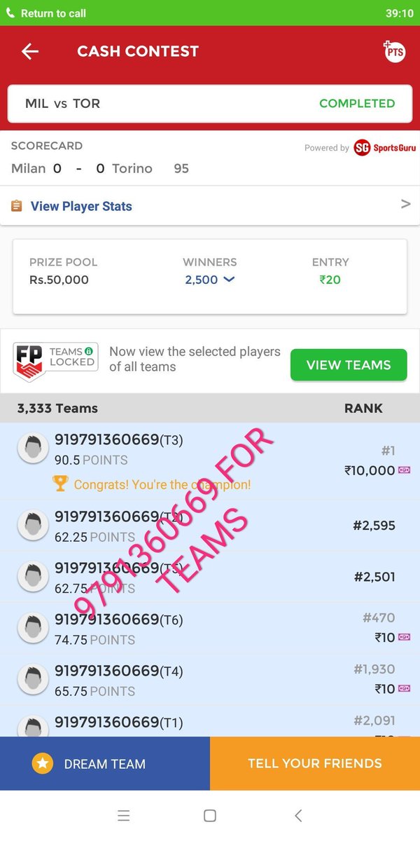 d11_allrounder's tweet photo. #Dream11
#betting #football #NBA
#IIPKL #CricketWorldCup #Kabaddi 
#Dream11Team #Cricket #Hockey
 This is how our users smch match by MATCHES

Who wanna win like this?
Join us on telegram
https://t.co/JSE9uhjbrO

For personal team's with suggestions Message at  whatsap 9791360669 https://t.co/2BmLlWl9r1
