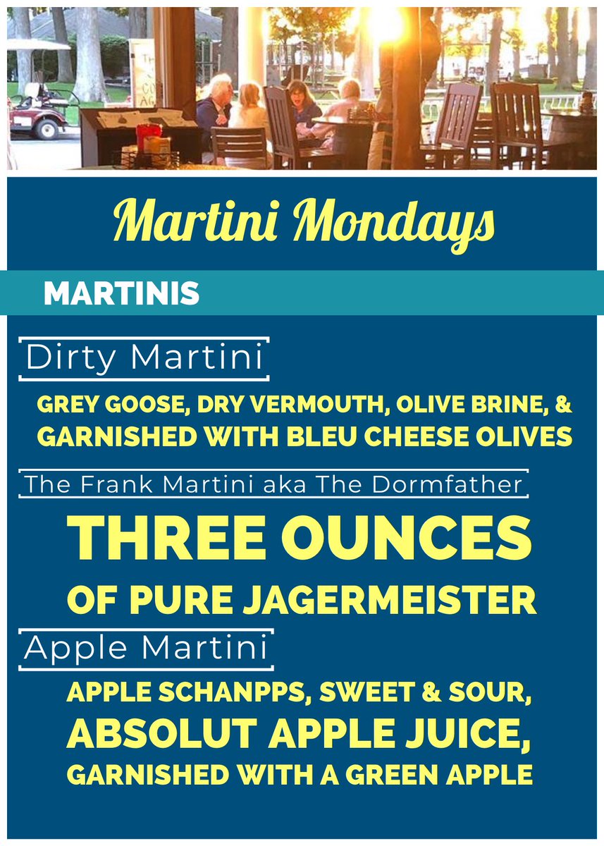 Mondays mean Martinis here at The Boathouse in Put In Bay!

Check out our new menu of Martinis and Mules that certainly will excite your taste buds and get your vacation, party and or evening started! 

#boathousepib2019 #putinbay #sbi #southbass #drinks #martinis #absolut #vodka