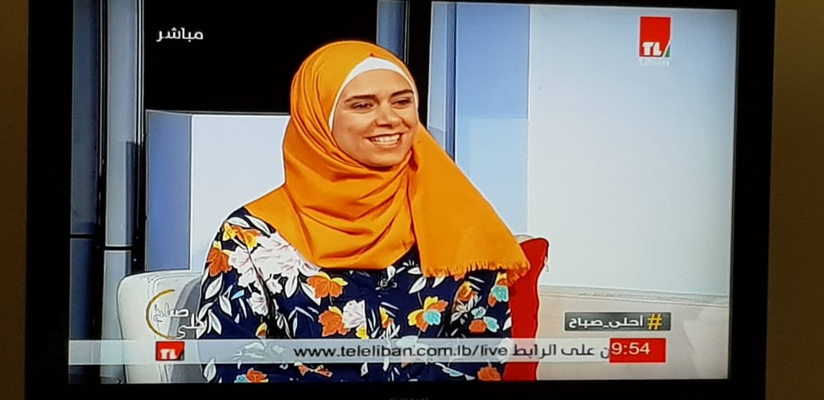 مقابلتنا أنا والزميلة رشا القادري اليوم على تلفزيون لبنان <a href="/telelibantv/">Tele liban</a> للحديث عن #معرض_الكتاب_المدرسي_٣ <a href="/Hhhsinfo/">Houssam Hariri HS</a>.