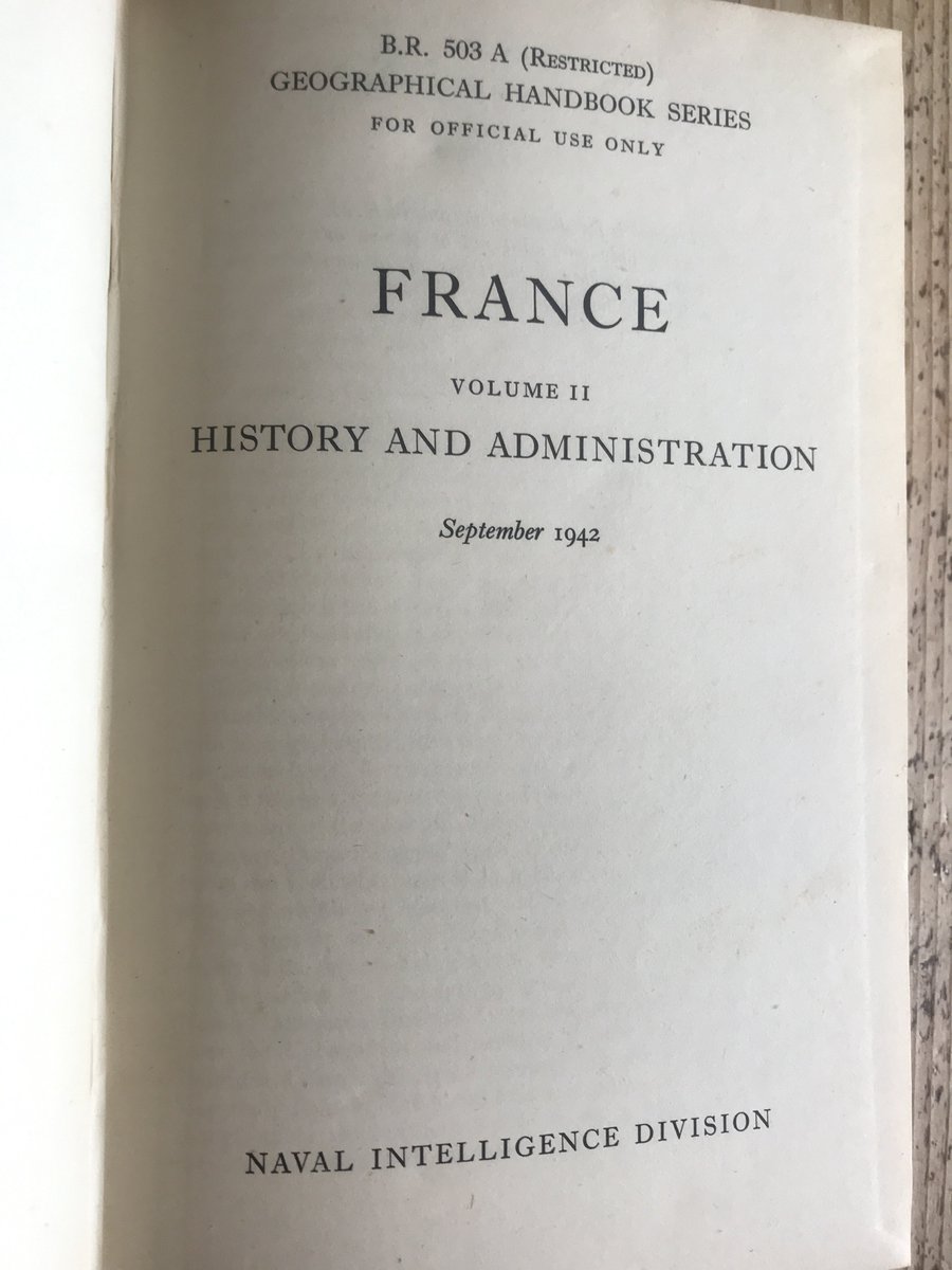 Today's objects are a collection of books used heavily for  #DDay planning in Naval Intelligence, used by my Dad, Graham Greene, Philby, Fleming et al. They cover all relevant countries within the theatre of war - France, Germany, Holland, Norway, Denmark etc.