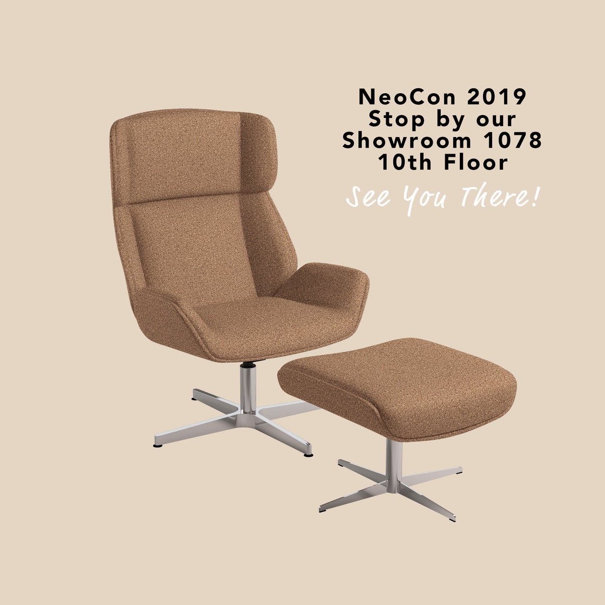 nightingalecorp's tweet photo. Exciting Stuff!!! 🥳 NeoCon Chicago 2019💥 See you there! 👉 Our Showroom 1078
👉 10th Floor
#nightingalechairs #neocon2019 #designers #design #neoconchicago #officeseating #officefurnituretrends https://t.co/EdnJtanvfC