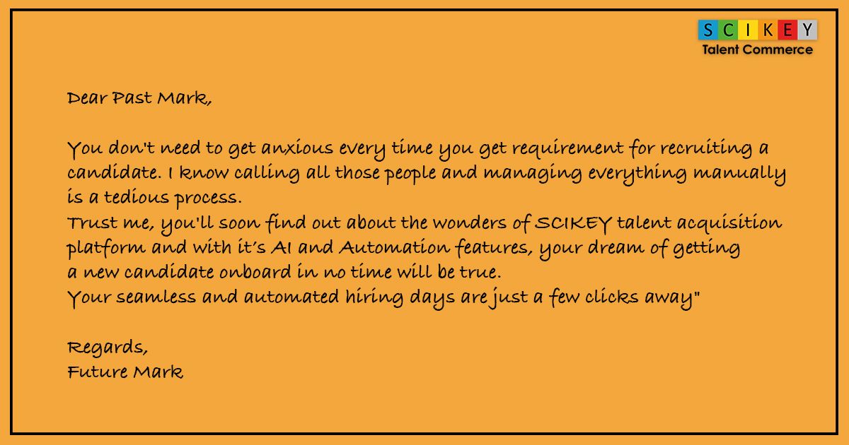 scikeyglobal's tweet photo. If the future you could talk to the present you, he would tell you about how SCIKEY has changed his life.
Listen to the future you & post your job on #SCIKEY platform for free.
#TalentCommerce #BuildHappyTeams #TCommerce #FreeJobPosting #OneHourHiring #Automation #MakeHiringEasy https://t.co/7JGGBNQEfs