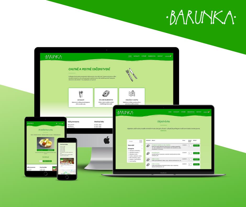 Předělali jsme webové stránky Barunka.com, který slouží především pro online objednávky lahůdek v Brně. Stránky jsou nyní responzivní, zabezpečené, lépe indexované a usnadnil se proces objednávek jak pro zákazníky, tak i pro správce.

barunka.com