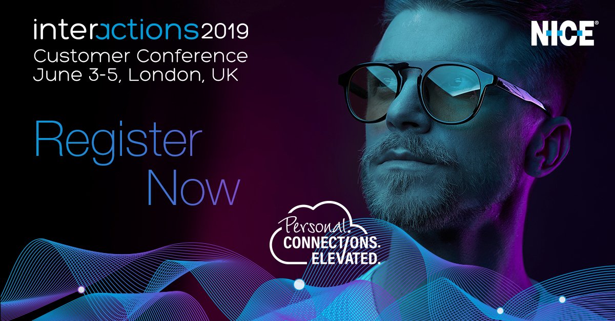 craignicoll3's tweet photo. This is your last chance to register for the event of the year, Interactions EMEA! 

Check it out here >>
https://t.co/vGk2Yppw0g

#NICEi19London https://t.co/NWdp3gdK7N