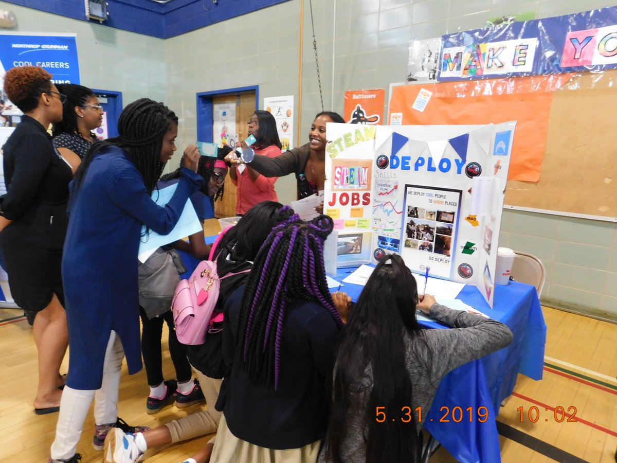 On Friday, we hosted a STEAM Career Fair in collaboration with <a href="/vhawk21tech/">Valerie Hawkins</a>.  Every 7th and 8th grade student attended!  We were so proud of how engaged they were with our presenters! Getting college and career ready!  <a href="/SwaMagnet/">SWAMagnet</a> <a href="/BCPScounseling/">BCPSSchoolCounseling</a> <a href="/AFranklinBCPS/">April Franklin</a>