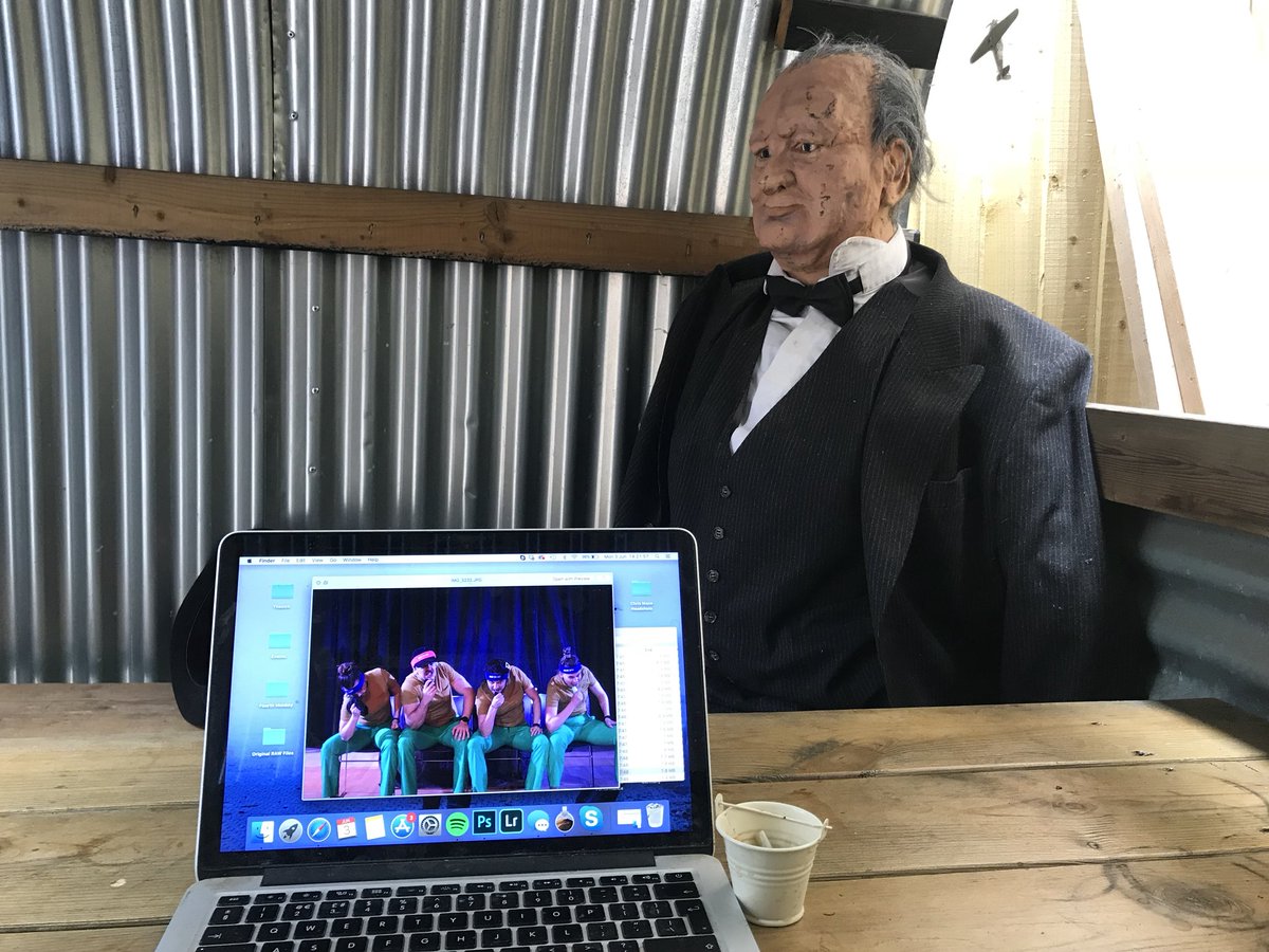 maxanth_ny's tweet image. You know what the best thing about being able to photograph @WorstAbsurd’s “F**D” @PoplarUnion is? 
I get to re-laugh my way through such an ace show with every picture edit, and make a tit out of myself in front of ol’ Winston.