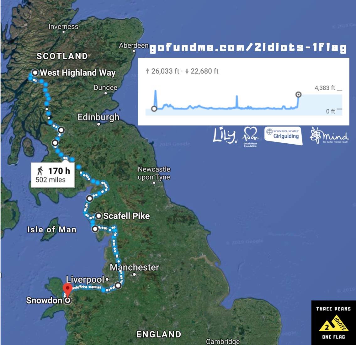 peaks_1's tweet photo. The route that will be used on this epic adventure.
@MindCharity 
@Girlguiding 
@4Lilyfoundation 
@TheBHF 

#3PeaksChallenge
#walking
#321
#3Peaks2Idiots1Flag https://t.co/ODpCIVBmRF