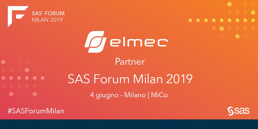 elmec_it's tweet photo. Domani, #4giugno siamo al #SasForumMilan. Ecco il nostro servizio di #Analytics -as-a-Service con @SASitaly๐https://t.co/53g3hQy8xY.
Ti aspettiamo al nostro stand! https://t.co/SXvAjeNahz