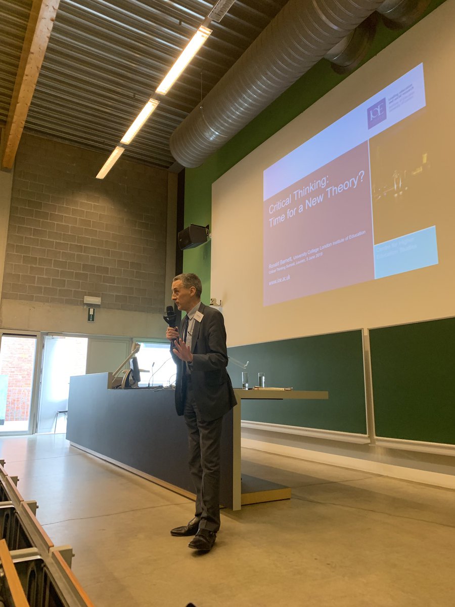 AntonellaPoce's tweet photo. @KU_Leuven @CRITHINKEDU_EU #ronbarnett talk on #beingcritical https://t.co/dCVCOG5o8k