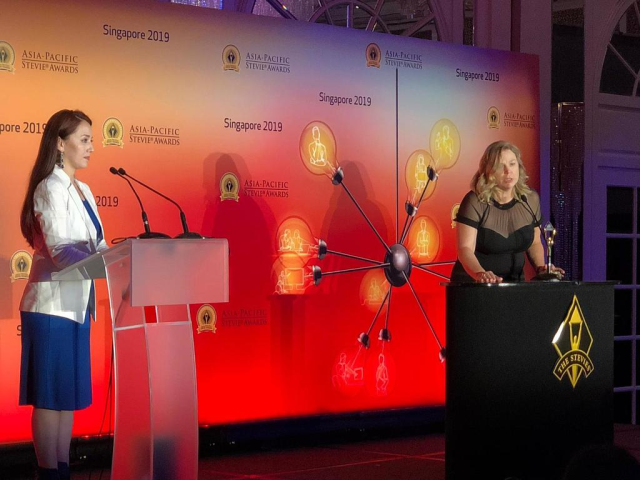 eddievz1's tweet photo. We're proud to accept the Gold Stevie Award for Innovation in Sponsorship for the Invictus Games! https://t.co/q9GxU7qPN4