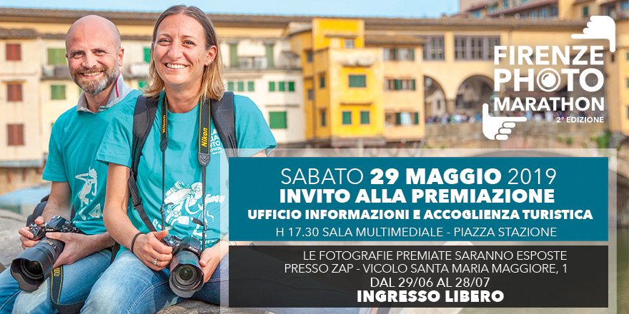 Pronti per conoscere i vincitori ✨🏆 della #FirenzePhotoMarathon??
Siete tutti invitati sabato 29 Giugno presso l' ufficio Informazioni e Accoglienza Turistica Piazza Stazione SMN! 🤩
Le fotografie premiate saranno esposte presso ZAP - Vicolo Santa Maria Maggiore 1!