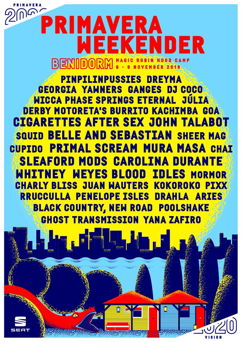 bellesglasgow's tweet photo. Monday Morning day dreams taking us to @Primavera_Sound WEEKENDER party in Benidorm.  Can't wait to join the party in November!  🏄‍♀️ #PS2020Vision https://t.co/4Ui9C14rs4