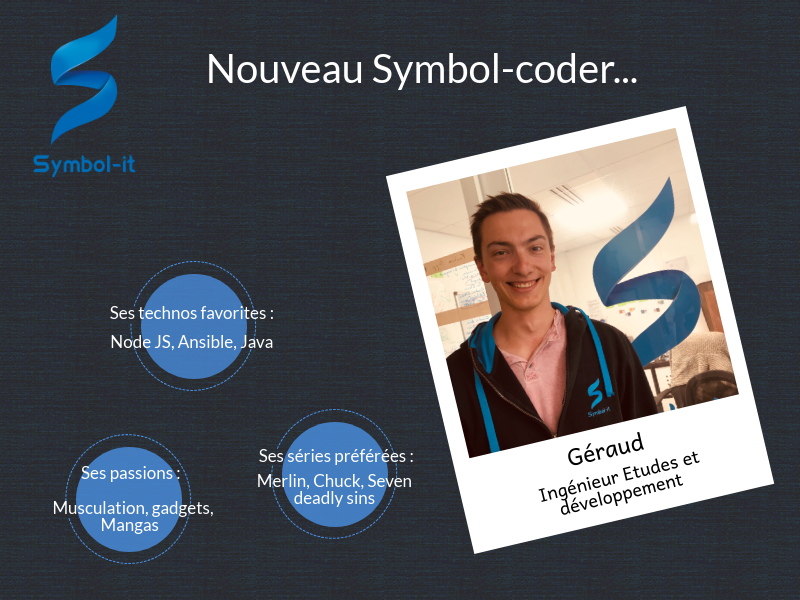 symbol_it's tweet photo. Nous sommes ravis d'accueillir Géraud qui rejoint dès aujourd'hui nos équipes ! Bienvenue à lui ! 👏👏👏 #symbolcoder #MondayMotivation #Recrutement https://t.co/wFUiNZPao3
