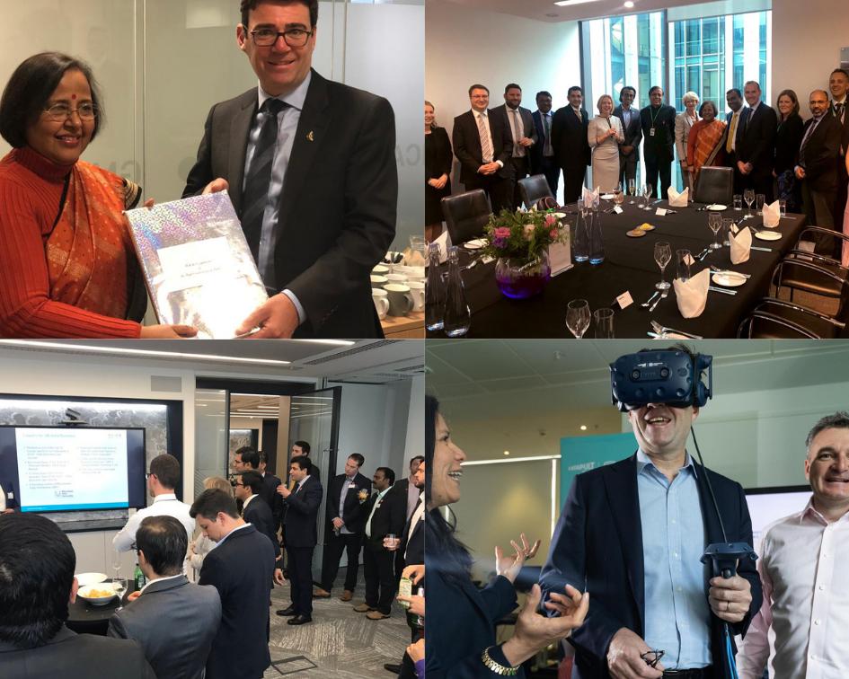 MCRIndia's tweet photo. Our highlights from a busy May:
⭐️hosting India #TECHRocketship winners
⭐️welcoming India High Commissioner @RuchiGhanashyam on her 1st visit to #Manchester
⭐️celebrating launch of UK's 1st #5G enabled immersive tech lab @TheLandingMCUK
⭐️being shortlisted for #UKIndiaAwards https://t.co/0FeMtXMtGT
