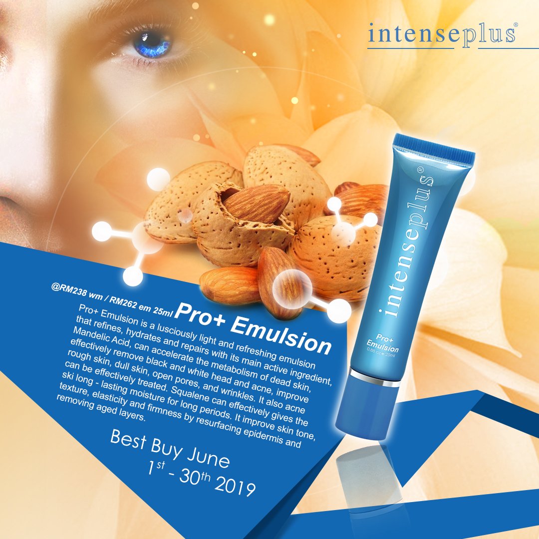 Intenseplus123's tweet image. Pro+ Emulsion (25ml)
N/P: RM238.00 (WM); RM262.00 (EM)

June 2019 Best Buy at ONLY RM119.00 (WM); RM131.00(EM)
Purchase Retail Product RM250 in Single Receipt.

Valid from 1st June - 30th June 2019
#intenseplusmy #skincare #medical #cosmetology #pro+ #emulsion